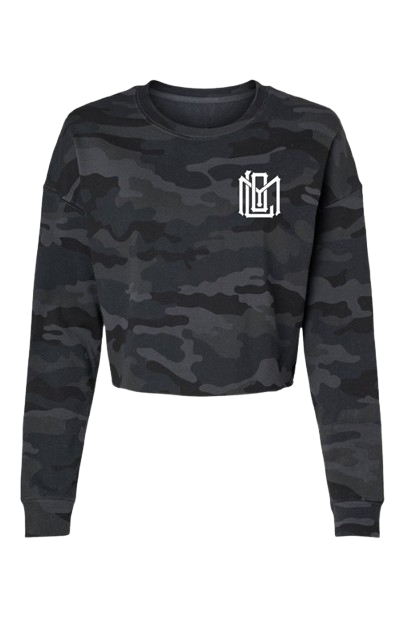 LOM Lightweight Camo Cropped Crew